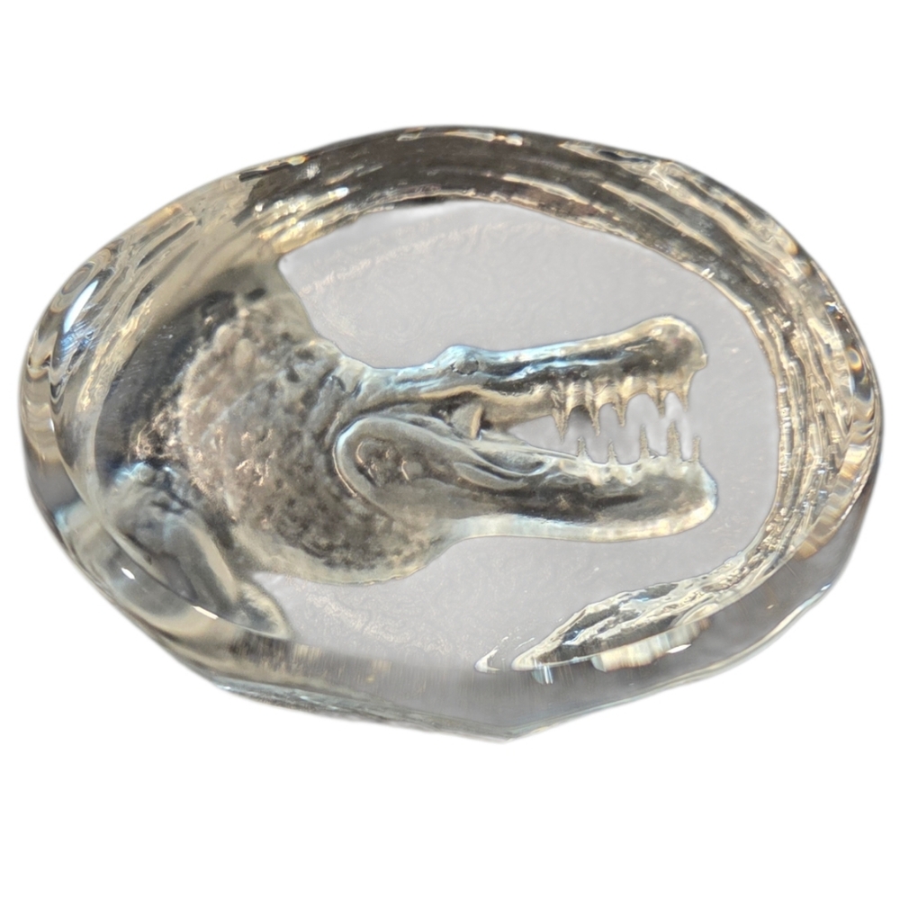 The Royal Crown Collection - Small Crystal Reptile Crocodile or Alligator Decor